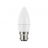 LED BC (B22) Opal Candle Non-Dimmable Bulb, Warm White 250 lm 3.3W