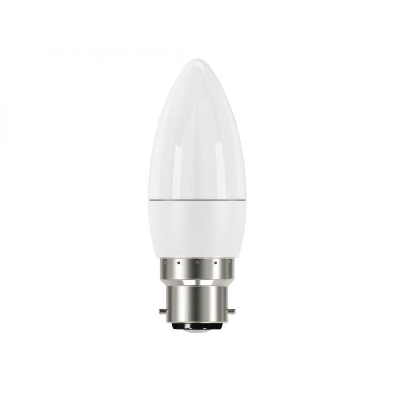 LED BC (B22) Opal Candle Non-Dimmable Bulb, Warm White 470 lm 5.2W LED BC (B22) Opal Candle Non-Dimmable Bulb, Warm White 470 lm 5.2W