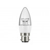 LED BC (B22) Clear Candle Dimmable Bulb, Warm White 470 lm 5.9W
