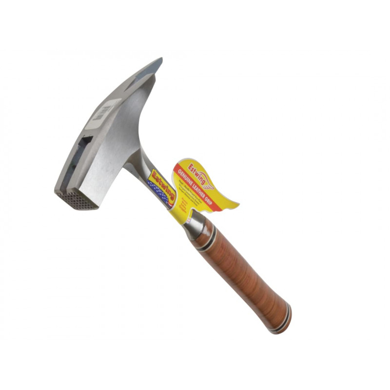 E239MM Roofer's Pick Hammer Leather Grip - Milled Face E239MM Roofer's Pick Hammer Leather Grip - Milled Face