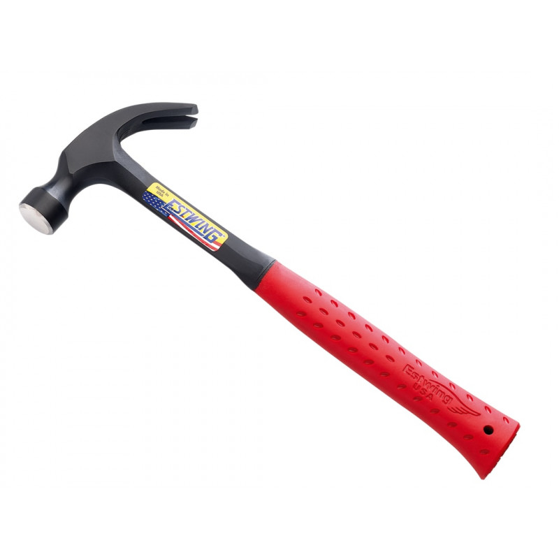 E3/20C Curved Claw Hammer - Red Vinyl Grip 560g (20oz) E3/20C Curved Claw Hammer - Red Vinyl Grip 560g (20oz)