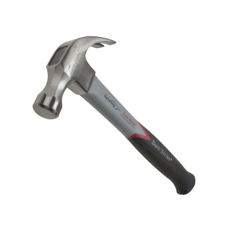 EMRF16C Surestrike Curved Claw Hammer Fibreglass Shaft 450g (16oz) EMRF16C Surestrike Curved Claw Hammer Fibreglass Shaft 450g (16oz)