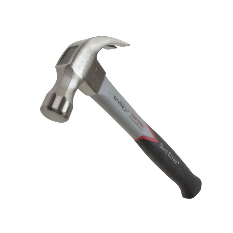 EMRF20C Surestrike Curved Claw Hammer Fibreglass Shaft 560g (20oz) EMRF20C Surestrike Curved Claw Hammer Fibreglass Shaft 560g (20oz)