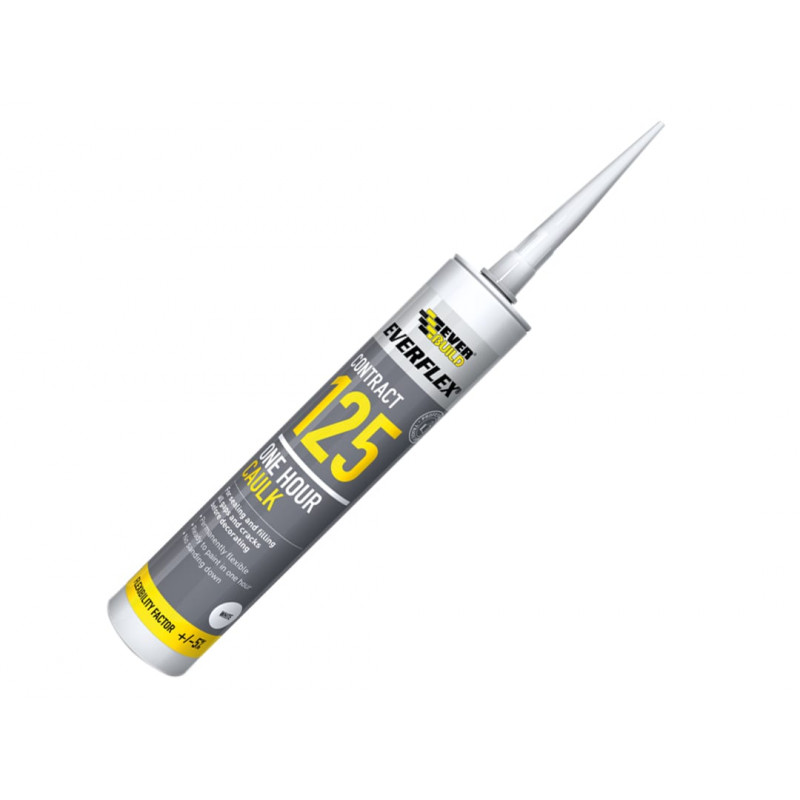 One Hour Caulk 125 White 300ml One Hour Caulk 125 White 300ml