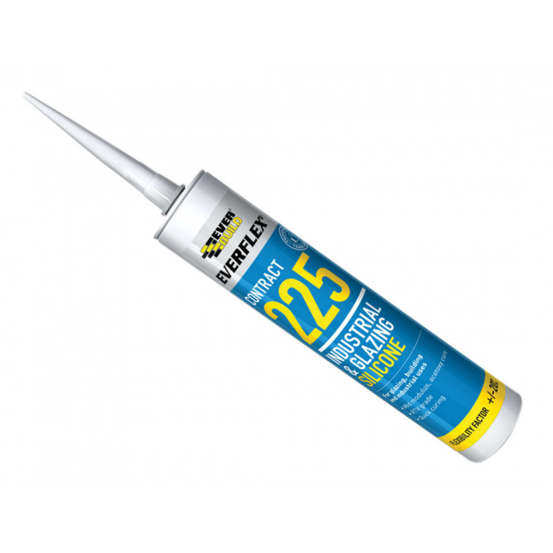 Everflex® 225 Industrial & Glazing Silicone Translucent 295ml Everflex® 225 Industrial & Glazing Silicone Translucent 295ml