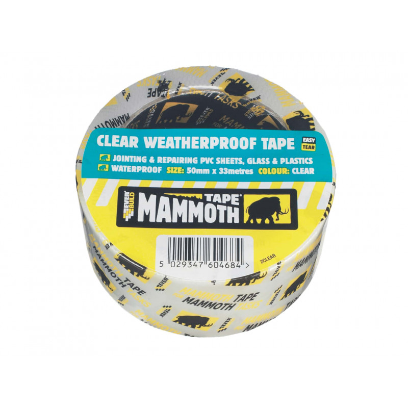 Weatherproof Tape 50mm x 10m Clear Weatherproof Tape 50mm x 10m Clear