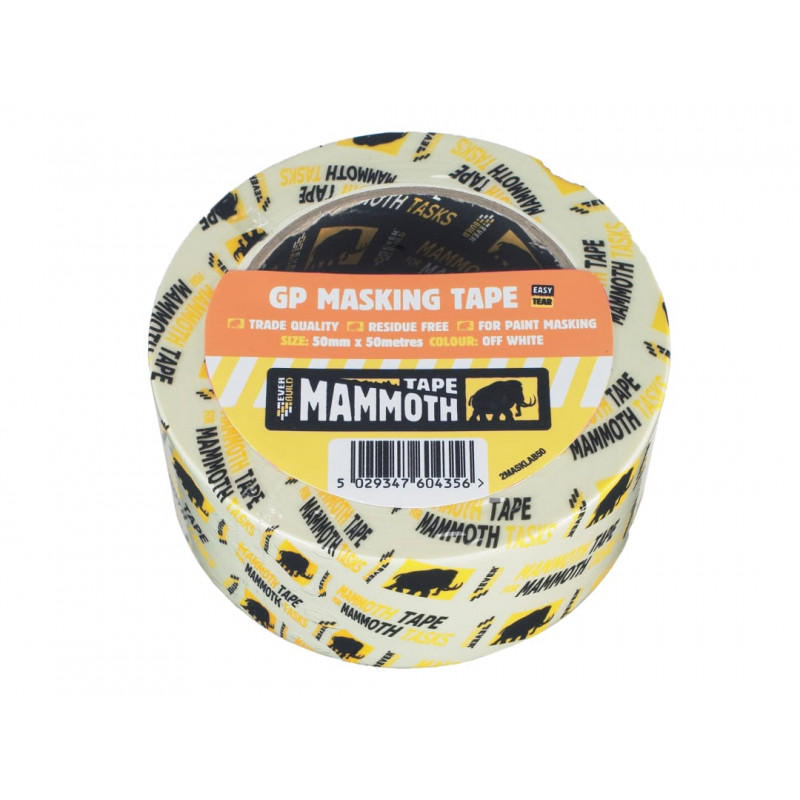 Mammoth Retail Masking Tape 25mm x 50m Mammoth Retail Masking Tape 25mm x 50m