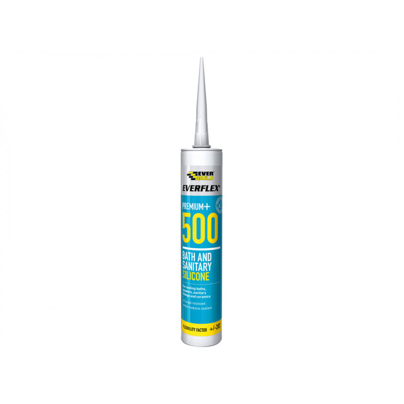 500 Bath & Sanitary Silicone Sealant Ivory 290ml 500 Bath & Sanitary Silicone Sealant Ivory 290ml