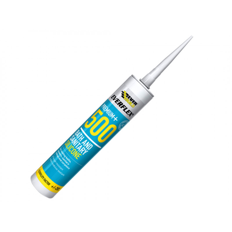 500 Bath & Sanitary Silicone Sealant White 290ml