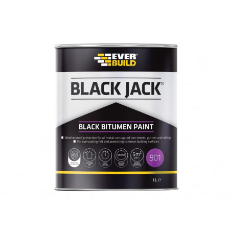 Black Jack® 901 Black Bitumen Paint 1 litre