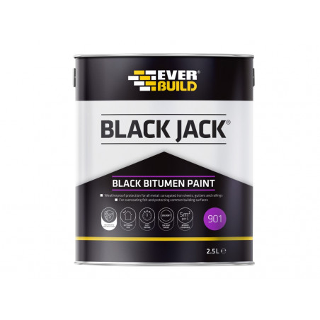 Black Jack® 901 Black Bitumen Paint 2.5 litre