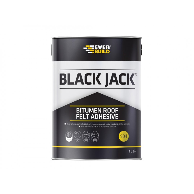 Black Jack® 904 Bitumen Roof Felt Adhesive 5 litre Black Jack® 904 Bitumen Roof Felt Adhesive 5 litre