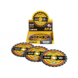 Dewalt DT10400 ELITE Second Fix (DT10624-QZ) Saw Blade 165 × 20mm × 24T (Pack of 10)