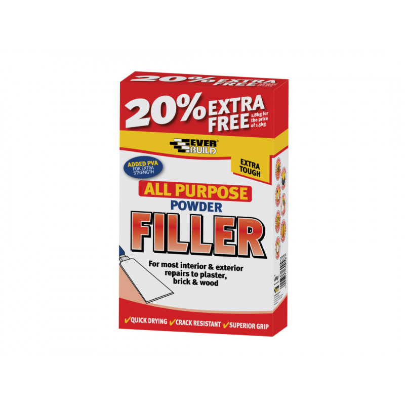 All Purpose Powder Filler 1.5kg + 20% Free All Purpose Powder Filler 1.5kg + 20% Free