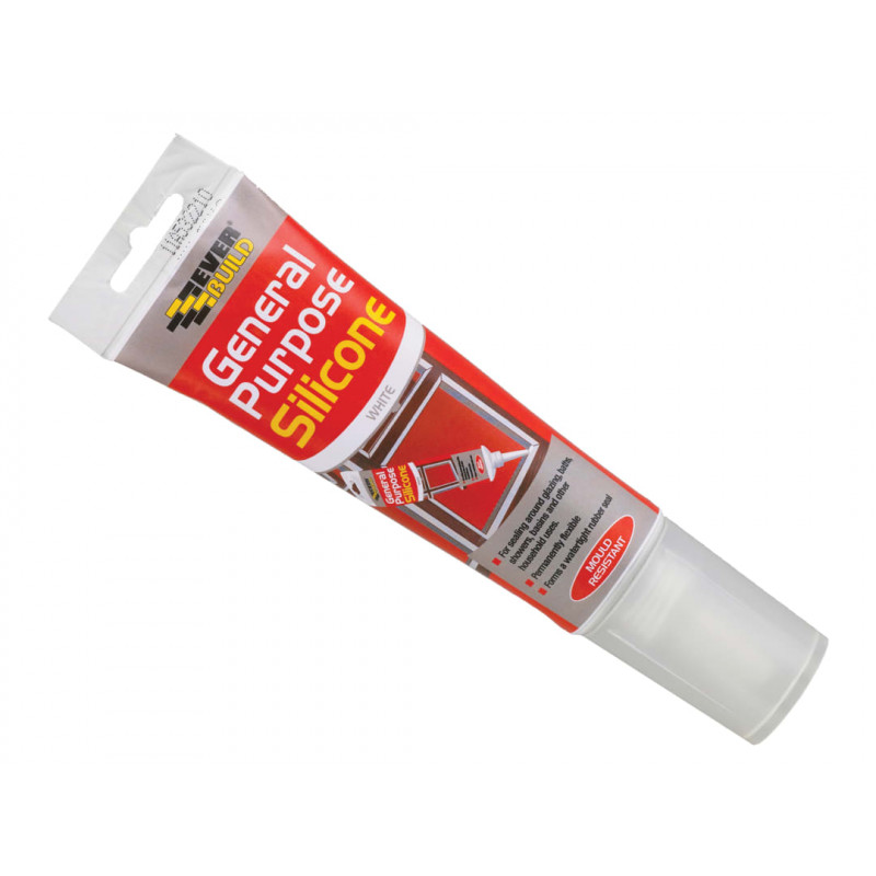 General Purpose Easi Squeeze Silicone Sealant White 80ml General Purpose Easi Squeeze Silicone Sealant White 80ml