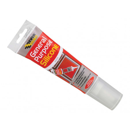 General Purpose Easi Squeeze Silicone Sealant White 80ml
