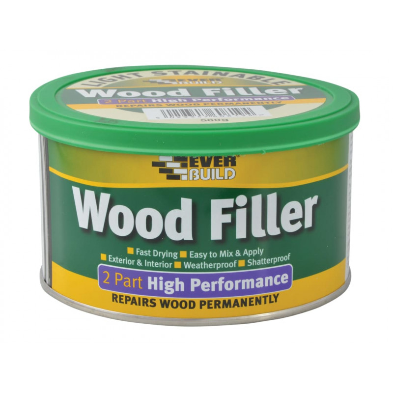 2-Part High-Performance Wood Filler Light Stainable 500g 2-Part High-Performance Wood Filler Light Stainable 500g