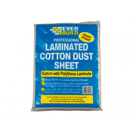 Laminated Cotton Dust Sheet 3.6 x 2.7m