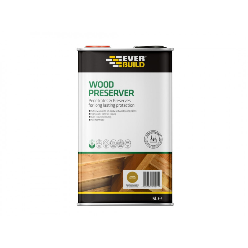Wood Preserver Golden Chestnut 5 litre Wood Preserver Golden Chestnut 5 litre