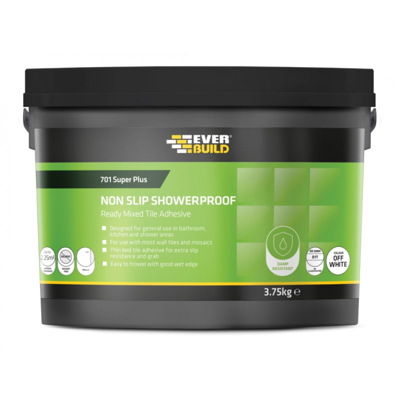 701 Acrylic Non Slip Tile Adhesive 3.75kg 701 Acrylic Non Slip Tile Adhesive 3.75kg