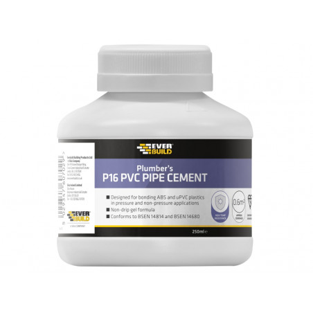P16 Plumber's PVC Pipe Cement 250ml