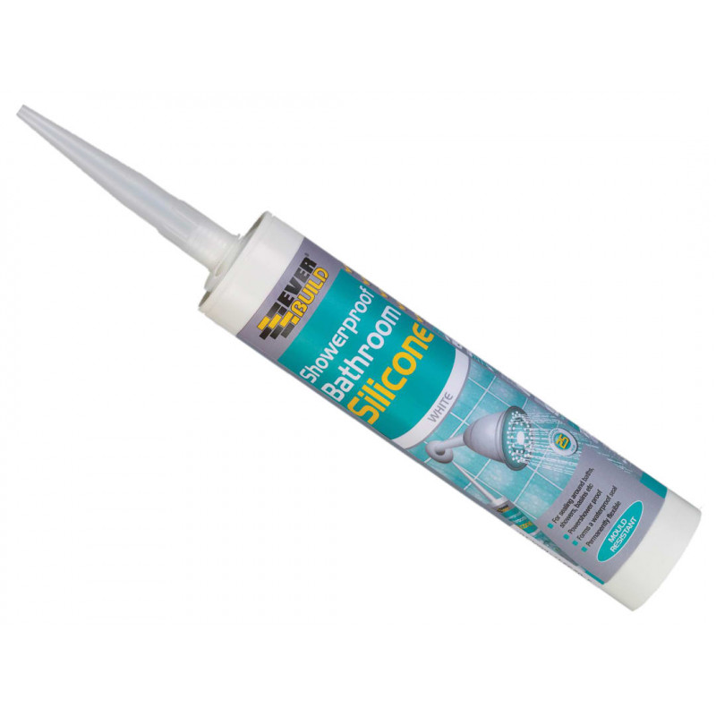 Showerproof Bathroom Silicone White 280ml Showerproof Bathroom Silicone White 280ml