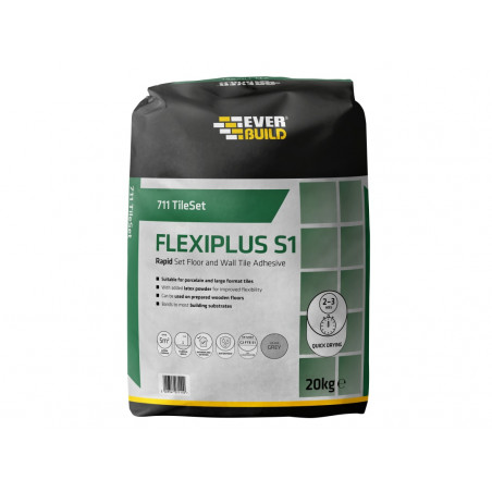 711 TileSet Flexiplus Tile Adhesive White 20kg