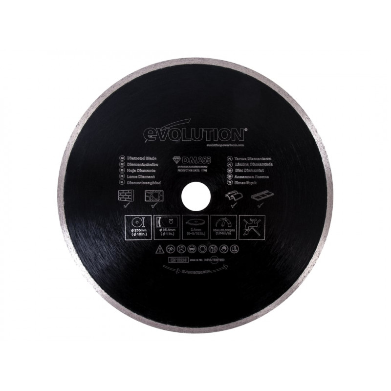 RAGE® Diamond Blade, Continuous Rim 255 x 25.4mm