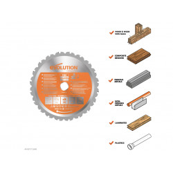 Multi-Material Mitre Saw Blade 185 x 20mm x 20T