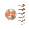 Multi-Material Mitre Saw Blade 185 x 20mm x 20T