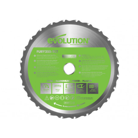 FURY® Multi-Purpose TCT Circular Saw Blade 255 x 25.4mm x 24T