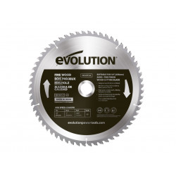 Fine Wood Mitre/Table Saw Blade 255 x 25.4mm x 60T