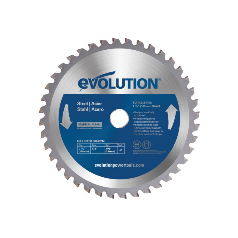 Mild Steel Cutting Circular Saw Blade 185 x 20mm x 40T Mild Steel Cutting Circular Saw Blade 185 x 20mm x 40T