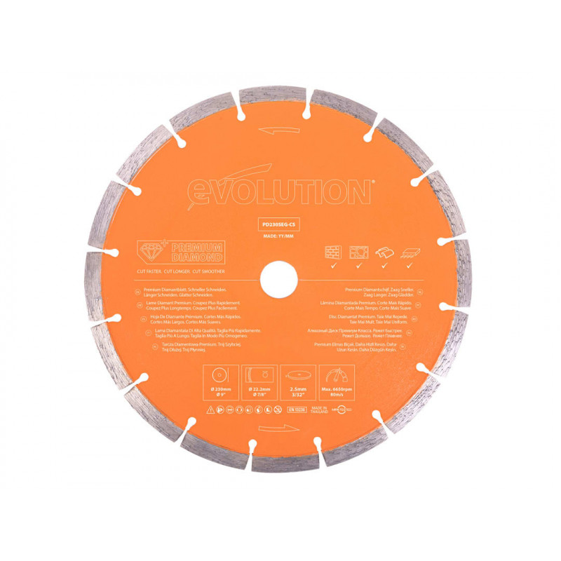 Premium Diamond Disc Cutter Blade 230 x 22.2mm Premium Diamond Disc Cutter Blade 230 x 22.2mm