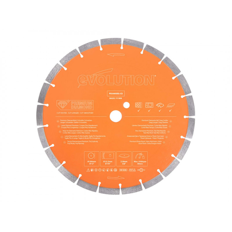 Premium Diamond Disc Cutter Blade 300 x 22.2mm Premium Diamond Disc Cutter Blade 300 x 22.2mm