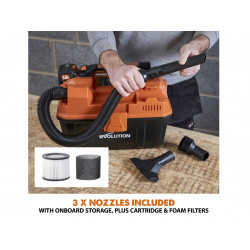 R11VAC-Li EXT Wet & Dry Vacuum Cleaner 18V 1 x 4.0Ah Li-ion