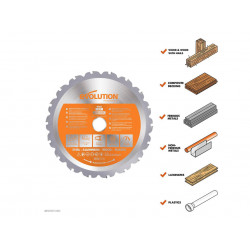 Multi-Material Saw Blade 165 x 20mm x 18T