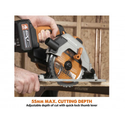 R165CCS-Li EXT Circular Saw 18V 1 x 4.0Ah Li-ion