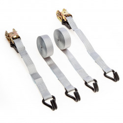XTrade X0500004 Ratchet Straps with Hooks 25mm × 5m (Twin Pack)