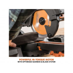 R185SMS+ 185mm Multi-Material Sliding Mitre Saw 1200W 240V