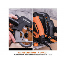 R185CCSX+ Circular Track Saw 185mm 1600W 110V