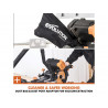 R255SMS-DB+ Multi-Material Sliding Mitre Saw 255mm 1600W 110V