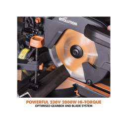 R255SMS+ Pro Multi-Material Sliding Mitre Saw 255mm 2000W 240V