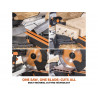 R255SMS-DB+ Multi-Material Sliding Mitre Saw 255mm 2000W 240V