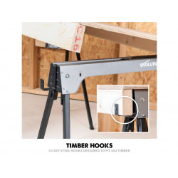 Metal Folding Sawhorse Stand (Twin Pack)