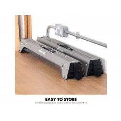 Metal Folding Sawhorse Stand (Twin Pack)