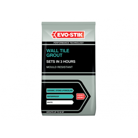 Wall Tile Grout Mould Resistant White 1.5kg