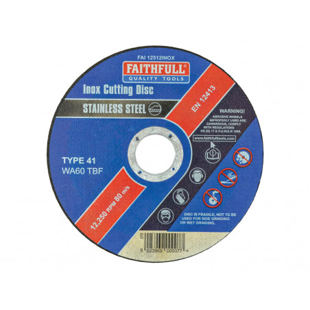 Inox Cutting Disc 115 x 1.2 x 22.23mm