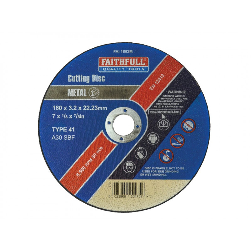 Metal Cut Off Disc 180 x 3.2 x 22.23mm Metal Cut Off Disc 180 x 3.2 x 22.23mm