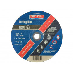 Depressed Centre Stainless Steel Cutting Disc 230 x 1.8 x 22.23mm